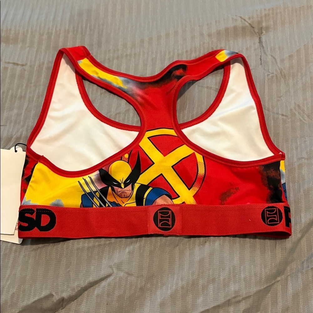 NWT PSD Wolverine Multi Sports Bra size medium comic con marvel lightweight - Picture 5 of 6